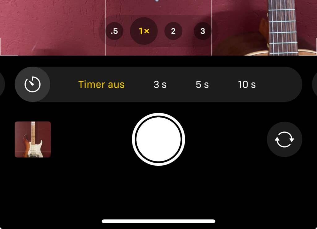 iOS18 Kamera - Timer 5 Sekunden