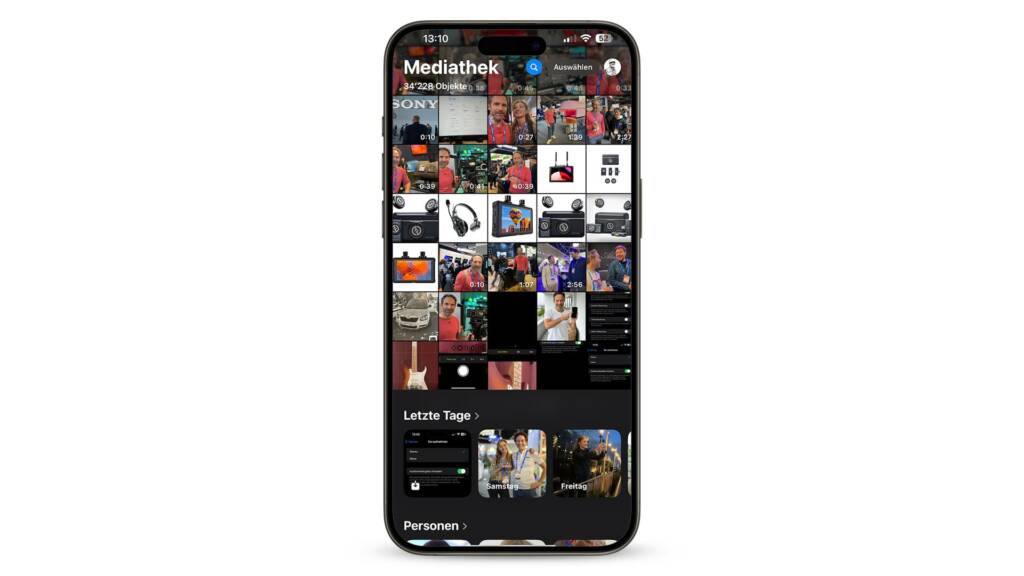iOS18 Fotos App Mediathek